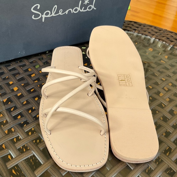 Splendid Frankie Womens Sandals Size 7 Light Almond - Picture 4 of 7